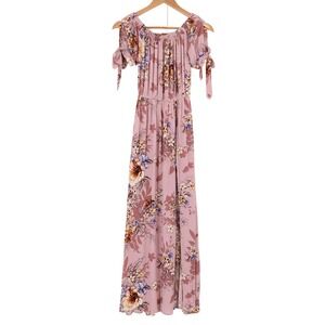 Band Of Gypsies Maxi Overlay Romper‎ Floral Vacation Resort Cruise Size XS